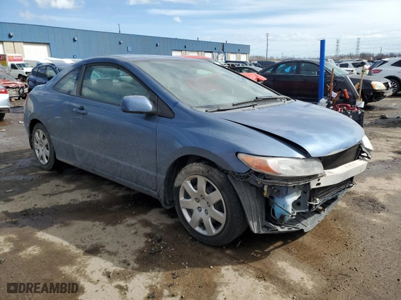 2007 Honda Civic Cpe LX with VIN 2HGFG126X7H568129, listed as a Copart auction lot 48123405 with 108,668 mi miles and Clean Title. Bid and sale history available at carsss.com. Image 4.