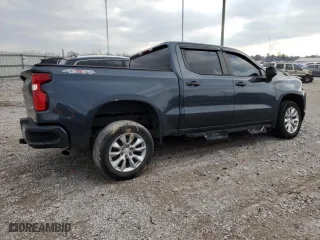 2021 Chevrolet Silverado 1500 Custom with VIN 1GCPYBEK2MZ212722, listed as a Copart auction lot 85321014 with 76,343 mi miles and Salvage Title. Bid and sale history available at carsss.com. Image 3.