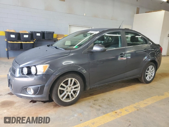 2012 Chevrolet Sonic LT with VIN 1G1JC5SH3C4192144, listed as a Copart auction lot 60973395 with 141,306 mi miles and Salvage title. Bid and sale history available at DreamBid. Image 1.