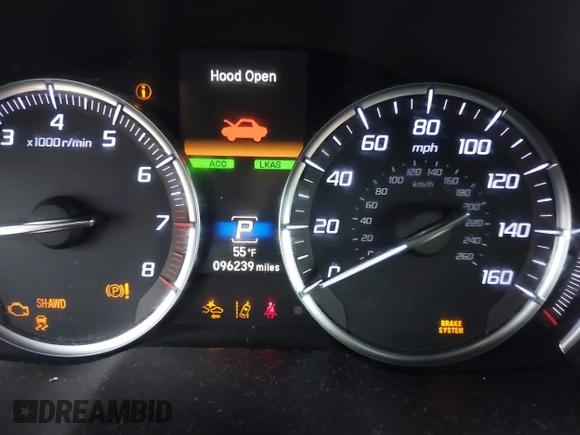 2019 Acura MDX w/Technology Pkg with VIN 5J8YD4H53KL012273, listed as a IAAI auction lot 41784034 with 96,239 mi miles. Bid and sale history available at carsss.com. Image 7.