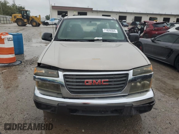 2004 GMC Canyon SL Z85 z VIN 1GTCS146548180482, wystawiony jako Copart lot #71826504 z przebiegiem Nie podano mil oraz Nie do naprawy • Non repairable. Historia ofert i sprzedaży dostępna na DreamBid. Obrazek 5.