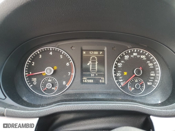 2012 Volkswagen Passat SE with VIN 1VWBH7A38CC077394, listed as a Copart auction lot 51428575 with 147,088 mi miles and Salvage Title. Bid and sale history available at carsss.com. Image 9.
