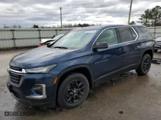 2022 Chevrolet Traverse LS with VIN 1GNERFKW6NJ103724, listed as a Copart auction lot 47757215 with 26,011 mi miles and Salvage Title. Bid and sale history available at carsss.com. Image 1.