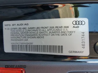 2023 Audi A5 Sportback S line Premium Plus with VIN WAUFACF56PA024297, listed as a Copart auction lot 47463233 with 4,645 mi miles. Bid and sale history available at carsss.com. Image 15.