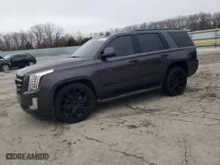 2015 Cadillac Escalade Luxury with VIN 1GYS3MKJ1FR598837, listed as a Copart auction lot 81235574 with 113,883 mi miles and Salvage Title. Bid and sale history available at carsss.com. Image 1.