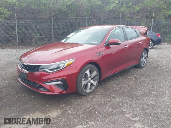 2020 Kia Optima LX with VIN 5XXGT4L31LG450083, listed as a IAAI auction lot 41951171 with 27,985 mi miles. Bid and sale history available at carsss.com. Image 2.