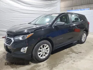 2021 Chevrolet Equinox LS with VIN 2GNAXFEV3M6125439, listed as a Copart auction lot 60643605 with 98,495 mi miles and Salvage title. Bid and sale history available at DreamBid. Image 1.