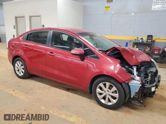 2015 Kia Rio EX with VIN KNADN4A37F6479779, listed as a Copart auction lot 48152355 with 154,331 mi miles and Salvage Title. Bid and sale history available at carsss.com. Image 4.