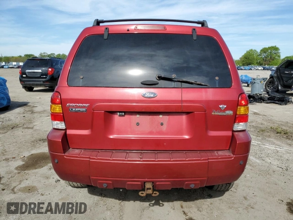 2006 Ford Escape Limited with VIN 1FMCU94186KA86885, listed as a Copart auction lot 55566465 with Not provided miles and Salvage title. Bid and sale history available at DreamBid. Image 6.