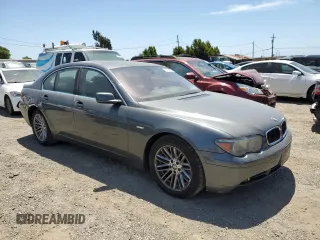 2005 BMW 7 Series with VIN WBAGL63545DP74927, listed as a Copart auction lot 58099475 with 81,387 mi miles and Clean title. Bid and sale history available at DreamBid. Image 4.