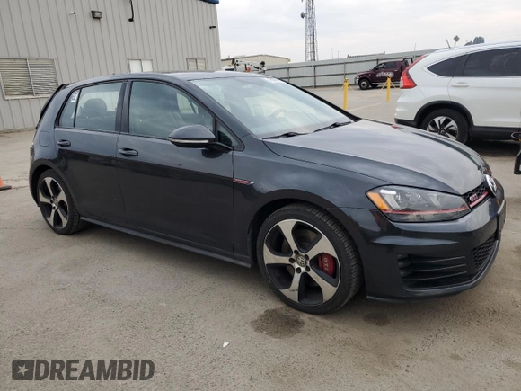 2017 Volkswagen GTI S with VIN 3VW547AUXHM065464, listed as a Copart auction lot 43478615 with 71,897 mi miles and Salvage Title. Bid and sale history available at DreamBid. Image 4.