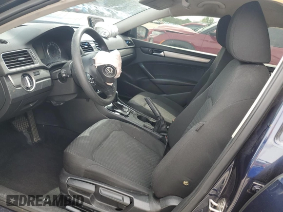 2015 Volkswagen Passat S with VIN 1VWAS7A32FC064013, listed as a Copart auction lot 53901155 with 148,330 mi miles and Salvage title. Bid and sale history available at DreamBid. Image 7.
