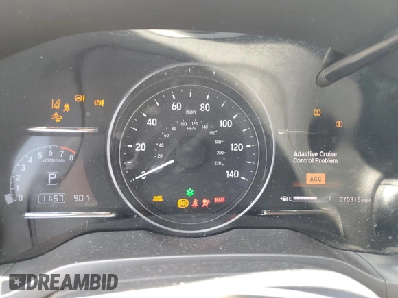 2019 Honda HR-V EX with VIN 3CZRU5H58KM717328, listed as a Copart auction lot 52239855 with 70,316 mi miles and Non Repairable. Bid and sale history available at carsss.com. Image 9.
