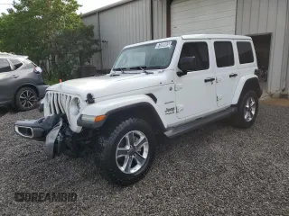 2020 Jeep Wrangler Unlimited Sahara with VIN 1C4HJXEG4LW272051, listed as a Copart auction lot 61090665 with 100,148 mi miles and Clean title. Bid and sale history available at DreamBid. Image 1.