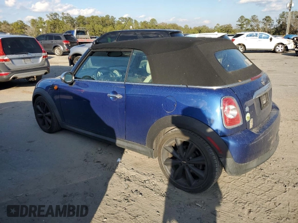 2012 MINI Convertible with VIN WMWZN3C54CT134060, listed as a Copart auction lot 43740175 with 71,818 mi miles and Salvage title. Bid and sale history available at DreamBid. Image 2.