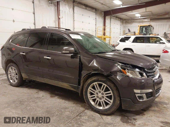 2015 Chevrolet Traverse LT with VIN 1GNKRGKD3FJ156874, listed as a IAAI auction lot 42013789 with 196,377 mi miles. Bid and sale history available at carsss.com. Image 1.