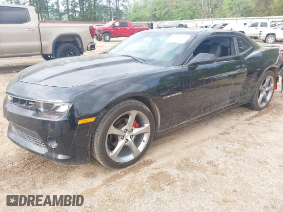 2014 Chevrolet Camaro LT z VIN 2G1FC1E38E9219031, wystawiony jako IAAI lot #41922230 z przebiegiem 135 539 mil mil oraz . Historia ofert i sprzedaży dostępna na DreamBid. Obrazek 2.