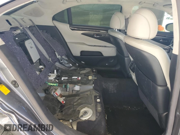 2014 Lexus LS 460 L with VIN JTHGL5EF8E5052422, listed as a Copart auction lot 69878164 with 163,153 mi miles and Salvage title. Bid and sale history available at DreamBid. Image 10.