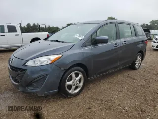2012 Mazda 5 Sport with VIN JM1CW2BL3C0121849, listed as a Copart auction lot 61789675 with 144,379 mi miles and Salvage title. Bid and sale history available at DreamBid. Image 1.