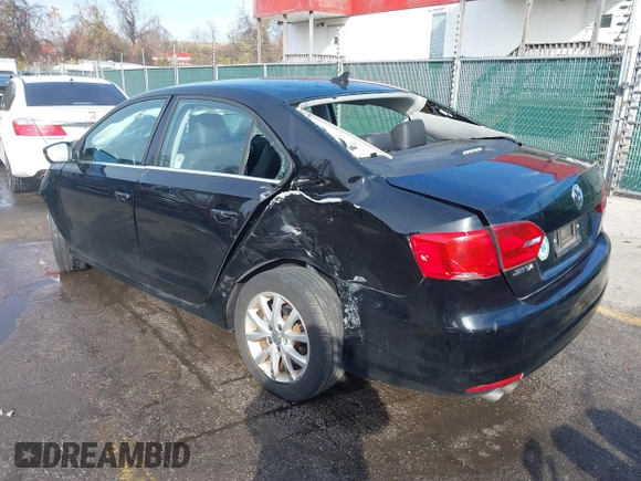 2014 Volkswagen Jetta Sedan SE w/Connectivity/Sunroof PZEV with VIN 3VWD17AJ5EM422359, listed as a IAAI auction lot 38090147 with 51,234 mi miles. Bid and sale history available at carsss.com. Image 3.