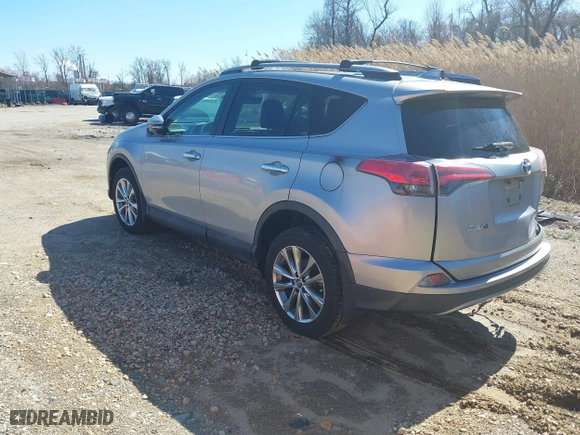 2017 Toyota RAV4 Limited with VIN 2T3DFREV8HW681735, listed as a IAAI auction lot 41864003 with 77,527 mi miles. Bid and sale history available at carsss.com. Image 3.