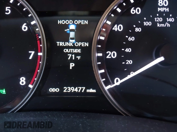 2013 Lexus GS 350 with VIN JTHBE1BL0D5014446, listed as a IAAI auction lot 41865141 with 239,477 mi miles and . Bid and sale history available at DreamBid. Image 15.