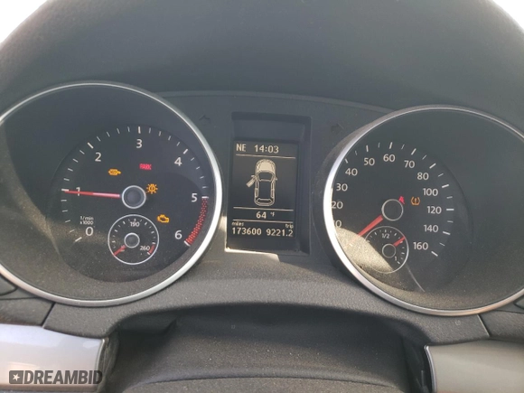 2012 Volkswagen Golf TDI with VIN WVWMM7AJXCW143853, listed as a Copart auction lot 83233494 with 173,600 mi miles and Salvage Title. Bid and sale history available at carsss.com. Image 9.