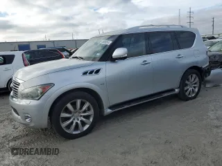 2014 Infiniti QX80 z VIN JN8AZ2NF8E9555594, wystawiony jako Copart lot #40000354 z przebiegiem 140 479 mil mil oraz Szkody całkowita. Historia ofert i sprzedaży dostępna na DreamBid. Obrazek 1.