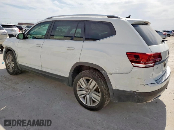 2019 Volkswagen Atlas SE z VIN 1V2WR2CA0KC596775, wystawiony jako Copart lot #56902495 z przebiegiem 57 040 mil mil oraz Szkoda całkowita • Salvage title. Historia ofert i sprzedaży dostępna na DreamBid. Obrazek 2.