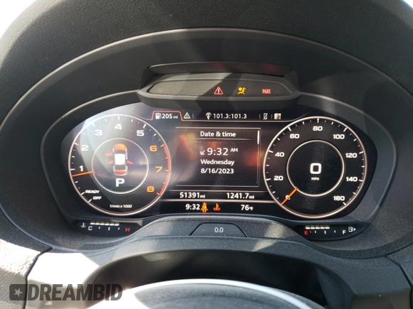 2018 Audi A3 Sedan Premium with VIN WAUAUGFF6J1094021, listed as a Copart auction lot 64280273 with 51,391 mi miles. Bid and sale history available at carsss.com. Image 9.