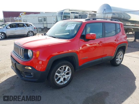 2018 Jeep Renegade Latitude with VIN ZACCJBBB3JPH98347, listed as a IAAI auction lot 40483552 with 56,993 mi miles and . Bid and sale history available at DreamBid. Image 19.