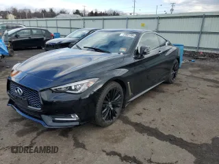 2017 Infiniti Q60 Premium with VIN JN1CV7EL7HM320238, listed as a Copart auction lot 43601985 with 62,935 mi miles and Salvage title. Bid and sale history available at DreamBid. Image 1.