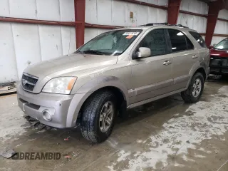 2004 Kia Sorento LX with VIN KNDJC733645261331, listed as a Copart auction lot 58527635 with 135,139 mi miles and Salvage title. Bid and sale history available at DreamBid. Image 1.