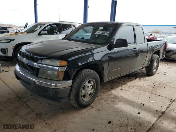 2005 Chevrolet Colorado LS Z85 with VIN 1GCCS196958136060, listed as a Copart auction lot 44746625 with 266,738 mi miles and Salvage Title. Bid and sale history available at carsss.com. Image 1.