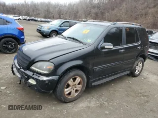 2005 Mercedes-Benz M-Class 3.7L with VIN 4JGAB57E75A565890, listed as a Copart auction lot 83322774 with 0 mi miles and Clean Title. Bid and sale history available at carsss.com. Image 1.