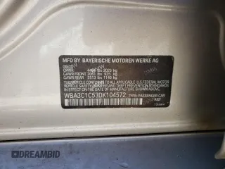 2013 BMW 3 Series 328i with VIN WBA3C1C53DK104572, listed as a Copart auction lot 43757045 with 144,207 mi miles and Salvage Title. Bid and sale history available at carsss.com. Image 12.