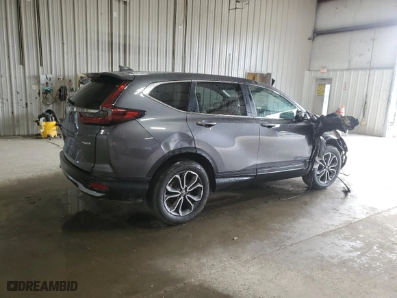 2022 Honda CR-V EX with VIN 2HKRW2H51NH618844, listed as a Copart auction lot 47454115 with 27,695 mi miles and Salvage Title. Bid and sale history available at carsss.com. Image 3.