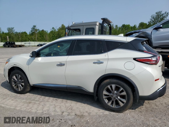 2017 Nissan Murano SL z VIN 5N1AZ2MH7HN181226, wystawiony jako Copart lot #59094235 z przebiegiem 61 851 mil mil oraz Szkoda całkowita • Salvage title. Historia ofert i sprzedaży dostępna na DreamBid. Obrazek 2.