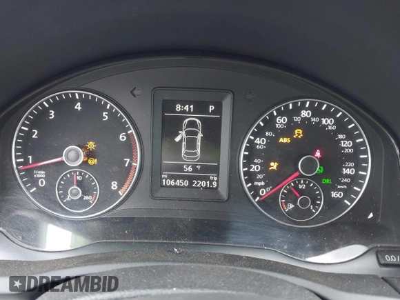 2015 Volkswagen Eos Komfort with VIN WVWBW8AH5FV004034, listed as a IAAI auction lot 41981978 with 106,450 mi miles and . Bid and sale history available at DreamBid. Image 7.