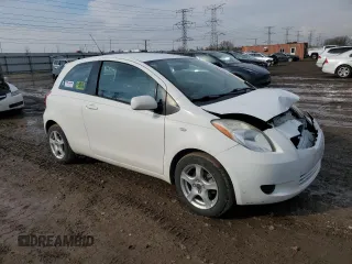 2007 Toyota Yaris with VIN JTDJT903X75096744, listed as a Copart auction lot 46918115 with 216,258 mi miles and Salvage Title. Bid and sale history available at carsss.com. Image 4.