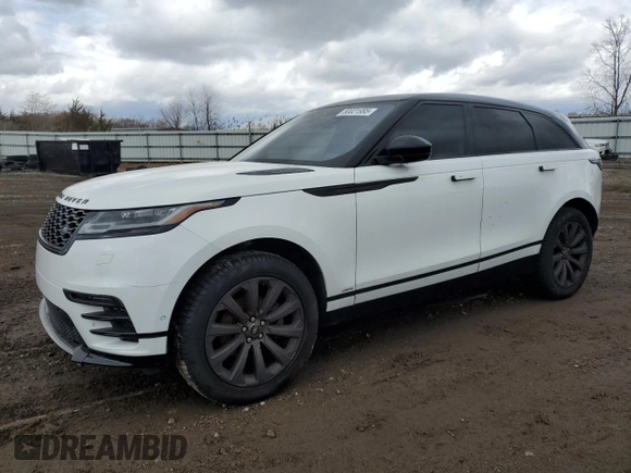 2019 Land Rover Range Rover Velar R-Dynamic SE z VIN SALYL2EX7KA791323, wystawiony jako Copart lot #50021995 z przebiegiem 62 581 mil mil oraz Czysty tytuł • Clean title. Historia ofert i sprzedaży dostępna na DreamBid. Obrazek 1.