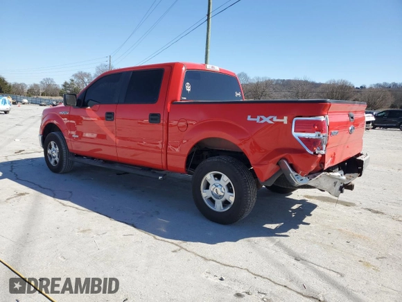 2014 Ford F-150 XL with VIN 1FTFW1ET8EFB13717, listed as a Copart auction lot 48221805 with 208,470 mi miles and Salvage Title. Bid and sale history available at carsss.com. Image 2.