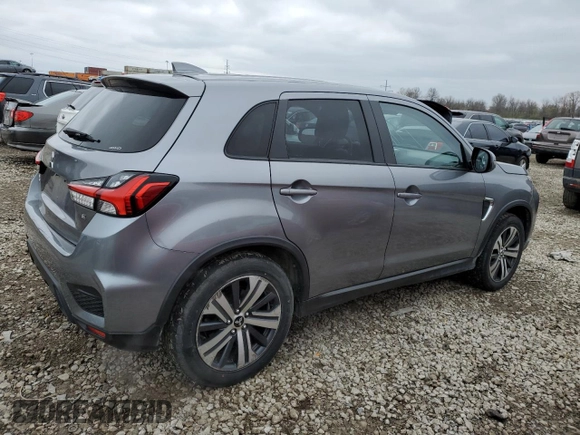 2021 Mitsubishi Outlander Sport ES with VIN JA4ARUAU0MU021040, listed as a Copart auction lot 52519465 with 60,454 mi miles and Salvage Title. Bid and sale history available at carsss.com. Image 3.