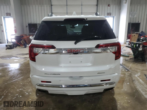 2022 GMC Acadia Denali with VIN 1GKKNXLS7NZ148864, listed as a Copart auction lot 42420035 with 25,921 mi miles and Salvage title. Bid and sale history available at DreamBid. Image 6.