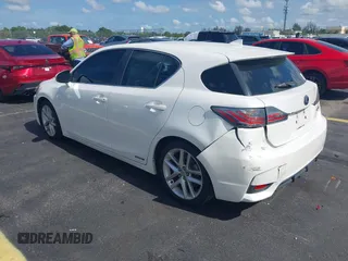 2015 Lexus CT 200h with VIN JTHKD5BH8F2233021, listed as a IAAI auction lot 42687217 with 110,443 mi miles and . Bid and sale history available at DreamBid. Image 3.