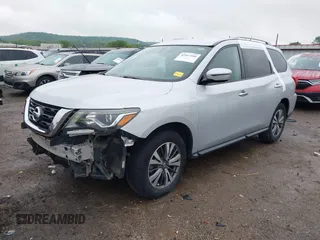 2017 Nissan Pathfinder Platinum with VIN 5N1DR2MM3HC649569, listed as a IAAI auction lot 42167166 with 150,815 mi miles and . Bid and sale history available at DreamBid. Image 2.
