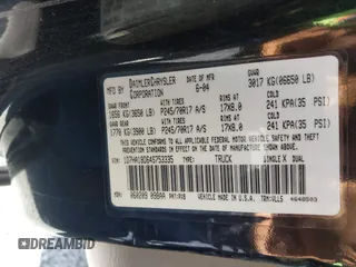 2004 Dodge 1500 SLT with VIN 1D7HA18D64S753335, listed as a IAAI auction lot 41572106 with 135,891 mi miles. Bid and sale history available at carsss.com. Image 9.