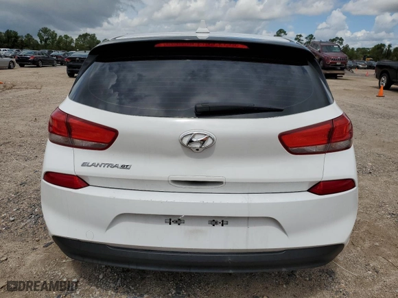 2018 Hyundai Elantra GT with VIN KMHH35LE6JU009127, listed as a Copart auction lot 64445054 with 0 mi miles and Salvage Title. Bid and sale history available at carsss.com. Image 6.