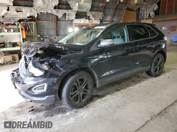2018 Ford Edge SEL with VIN 2FMPK4J95JBB02371, listed as a Copart auction lot 50454135 with 128,576 mi miles and Salvage Title. Bid and sale history available at carsss.com. Image 1.