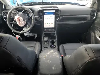 2024 Ford Ranger LARIAT with VIN 1FTER4KP0RLE53608, listed as a Copart auction lot 44106475 with 1,169 mi miles and Salvage Title. Bid and sale history available at carsss.com. Image 8.